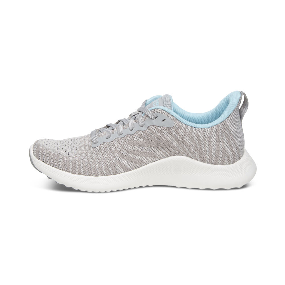 Aetrex Women's Emery Arch Support Sneakers - Grey | USA TURZMPK